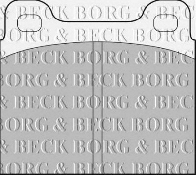 BORG & BECK bbp1210 -  Комплект тормозных колодок, дисковый тормоз